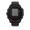 VOGTIME-MONTRES-fēnix® 8 – 47 mm, AMOLED  Sapphire, Titane Carbon Gray DLC avec bracelet en silicone noir/gris galet - 010-02904-21