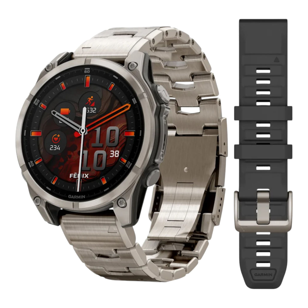 VOGTIME-MONTRES-fēnix® 8 – 47 mm, AMOLED  Sapphire, Titanium avec bracelet Titane épuré - 010-02904-40