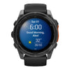 VOGTIME-MONTRES-fēnix® 8 – 51 mm, AMOLED Sapphire, Acier Gray avec bracelet en silicone noir - 010-02905-00