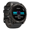 VOGTIME-MONTRES-fēnix® 8 – 51 mm, AMOLED Sapphire, Titane Carbon Gray DLC avec bracelet en silicone noir/gris galet - 010-02905-21