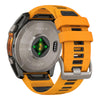 VOGTIME-MONTRES-fēnix® 8 – 51 mm, AMOLED  Sapphire, Titanium avec bracelet en silicone orange/graphite - 010-02905-11