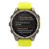 VOGTIME-MONTRES-fēnix® 8 – 51 mm, Sapphire, Titanium avec bracelet en silicone jaune/graphite - 010-02907-21