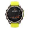 VOGTIME-MONTRES-fēnix® 8 – 51 mm, Sapphire, Titanium avec bracelet en silicone jaune/graphite - 010-02907-21