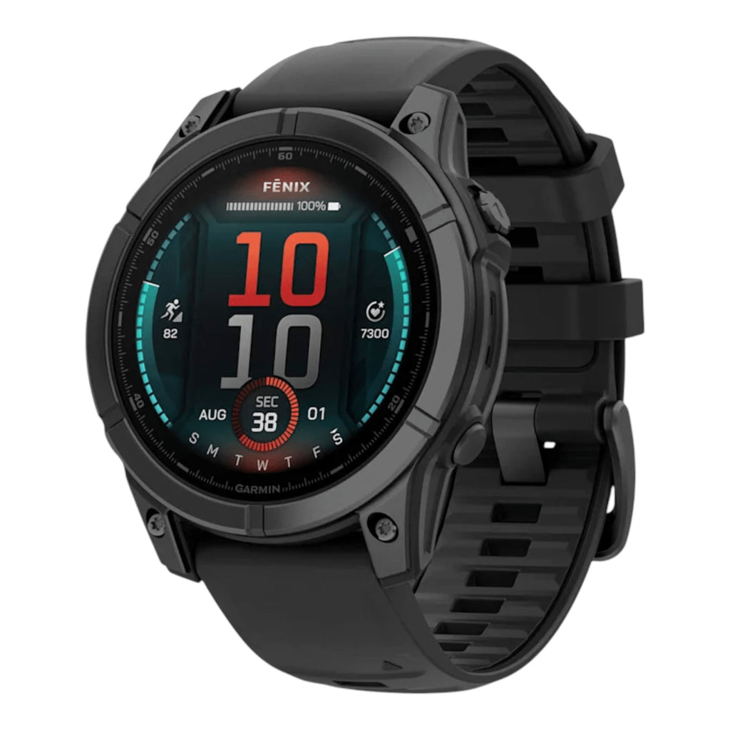 VOGTIME-MONTRES-fēnix® E – 47 mm, AMOLED  Acier Gray avec bracelet en silicone noir - 010-03025-01