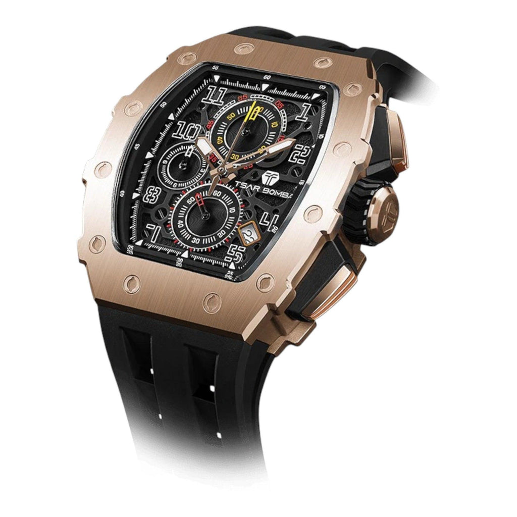 VOGTIME-TSAR-BOMBA-Elemental Series-Calendar - TB8204Q-35-GOLD-BLACK