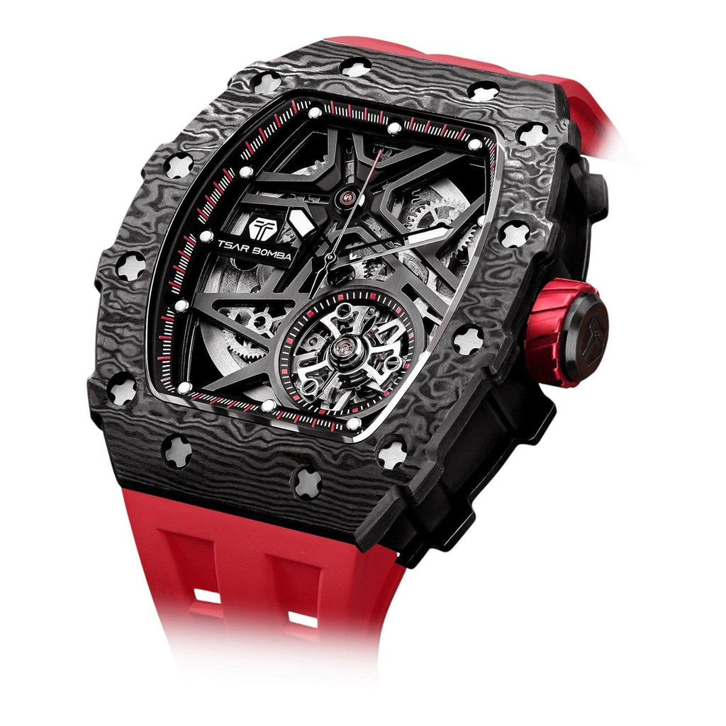 VOGTIME-TSAR-BOMBA-Elemental_Series-Carbon_Fiber_Automatic_Watch_-_TB8209CF-02-Noir-Rouge_Carbon_Fiber