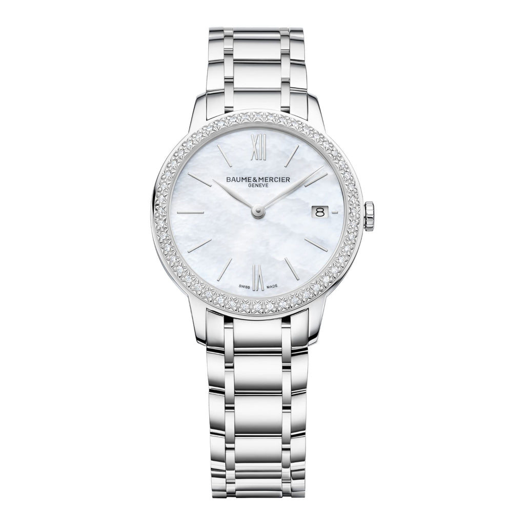 Classima 10478 - Automatique Date Sertie de Diamants - 31 MM
