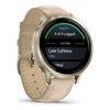 Venu® 4 - 41 mm  Lunar Gold avec bracelet en silicone ivoire et bracelet en cuir beige - 010-03013-03