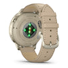 Venu® 4 - 41 mm  Lunar Gold avec bracelet en silicone ivoire et bracelet en cuir beige - 010-03013-03