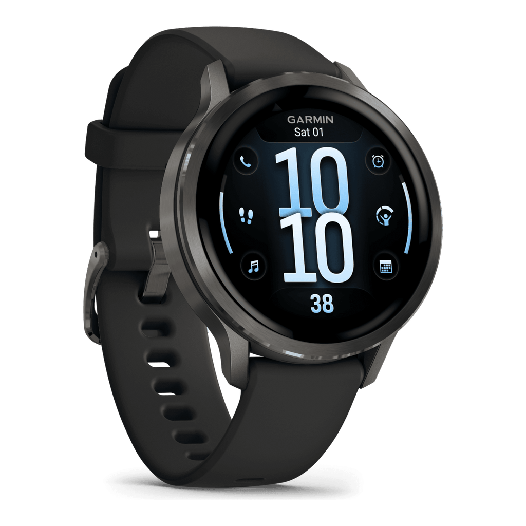 Venu® 4 - 41 mm  Gray avec Bracelet en silicone noir - 010-03013-02