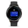 Venu® 4 - 41 mm  Gray avec Bracelet en silicone noir - 010-03013-02