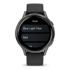 Venu® 4 - 41 mm  Gray avec Bracelet en silicone noir - 010-03013-02