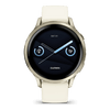 Venu® 4 - 41 mm  Lunar Gold avec bracelet en silicone ivoire - 010-03013-00