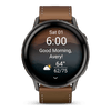Venu® 4 - 45 mm  Gray avec bracelet en silicone noir et bracelet en cuir marron - 010-03014-03