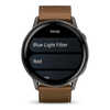 Venu® 4 - 45 mm  Gray avec bracelet en silicone noir et bracelet en cuir marron - 010-03014-03