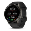 Venu® 4 - 45 mm  Gray avec Bracelet en silicone noir - 010-03014-00
