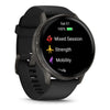 Venu® 4 - 45 mm  Gray avec Bracelet en silicone noir - 010-03014-00