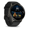 Venu® 4 - 45 mm  Gray avec Bracelet en silicone noir - 010-03014-00