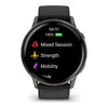 Venu® 4 - 45 mm  Gray avec Bracelet en silicone noir - 010-03014-00