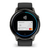 Venu® 4 - 45 mm  Gray avec Bracelet en silicone noir - 010-03014-00