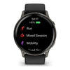 Venu® 4 - 45 mm  Gray avec Bracelet en silicone noir - 010-03014-00