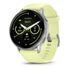 Venu® 4 - 45 mm  Silver avec bracelet en silicone jaune citron - 010-03014-02