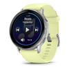 Venu® 4 - 45 mm  Silver avec bracelet en silicone jaune citron - 010-03014-02