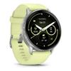 Venu® 4 - 45 mm  Silver avec bracelet en silicone jaune citron - 010-03014-02