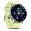 Venu® 4 - 45 mm  Silver avec bracelet en silicone jaune citron - 010-03014-02