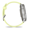 Venu® 4 - 45 mm  Silver avec bracelet en silicone jaune citron - 010-03014-02