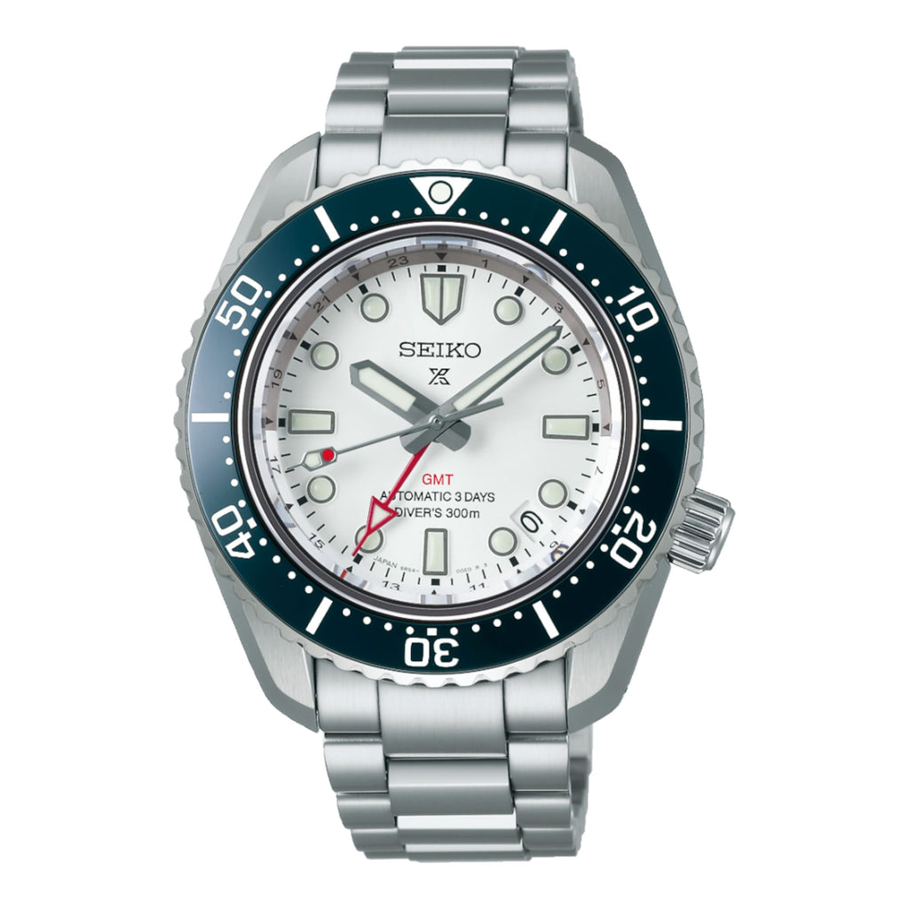 Vogtime - montre-homme-prospex-acier-automatique-gmt-heritage-cadran-blanc-Prospex - Diver's - SPB519J1