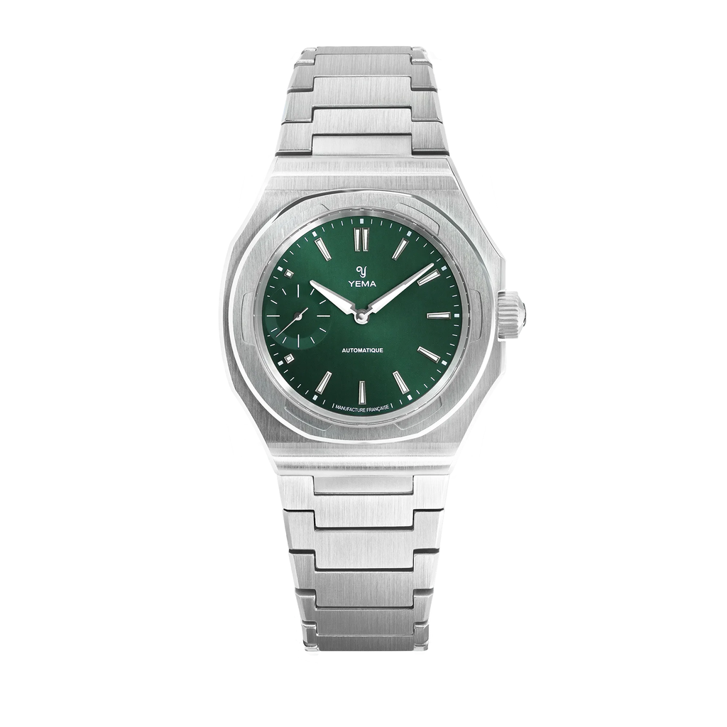 Montre YEMA Wristmaster Slim Small Seconds CMM.29 vert 76.26.29.04.SN.M – vue 1