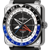 BR-03 GMT Compass -42 mm - Edition limitée à 500 pièces - BR0393-COM-ST/SRB