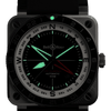 BR-03 GMT Compass -42 mm - Edition limitée à 500 pièces - BR0393-COM-ST/SRB