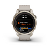 fēnix® 7S Pro Sapphire Solar Edition Light Gold avec bracelet beige sable - 010-02776-15