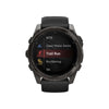 fēnix® 8 – 51 mm, AMOLED Sapphire, Titane Carbon Gray DLC avec bracelet en silicone noir/gris galet - 010-02905-21