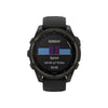 fēnix® 8 – 47 mm, Sapphire, Titane Carbon Gray DLC avec bracelet en silicone noir/gris galet - 010-02906-11