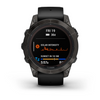 fēnix® 7 Pro Sapphire Solar Edition Titane avec revêtement en Carbon Gray DLC et bracelet noir - 010-02777-11