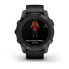 fēnix® 7 Pro Sapphire Solar Edition Titane avec revêtement en Carbon Gray DLC et bracelet noir - 010-02777-11