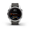fēnix® 7S Pro Solar Edition Silver avec bracelet gris - 010-02776-01