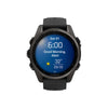 fēnix® 8 – 43 mm, AMOLED  Sapphire, Titane Carbon Gray DLC avec bracelet en silicone noir/gris galet - 010-02903-21