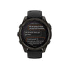 fēnix® 8 – 47 mm, Sapphire, Titane Carbon Gray DLC avec bracelet en silicone noir/gris galet - 010-02906-11