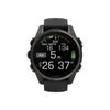 fēnix® 8 – 43 mm, AMOLED  Sapphire, Titane Carbon Gray DLC avec bracelet en silicone noir/gris galet - 010-02903-21