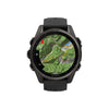 fēnix® 8 – 43 mm, AMOLED  Sapphire, Titane Carbon Gray DLC avec bracelet en silicone noir/gris galet - 010-02903-21