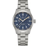 Montre Hamilton Khaki Field Power Reserve 40 mm H69509140 cadran bleu bracelet acier