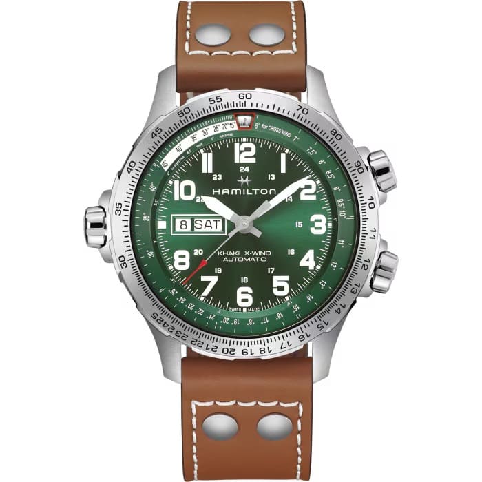 Khaki Aviation X-Wind Day Date Auto - H77735560