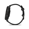 Venu® 3  Lunette Gray en acier inoxydable avec boîtier noir et bracelet en silicone noir - 010-02784-01