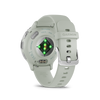 Venu® 3S  Lunette Silver en acier inoxydable avec boîtier vert sauge et bracelet en silicone vert sauge - 010-02785-01