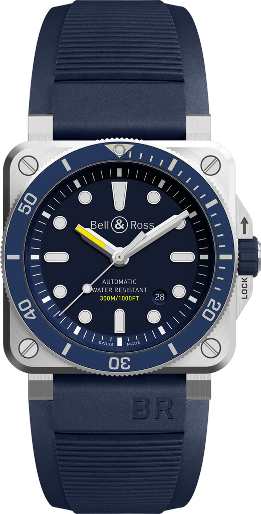 Montres BR 03-92 DIVER BLUE - BR0392-D-BU-ST/SRB - 42 mm /