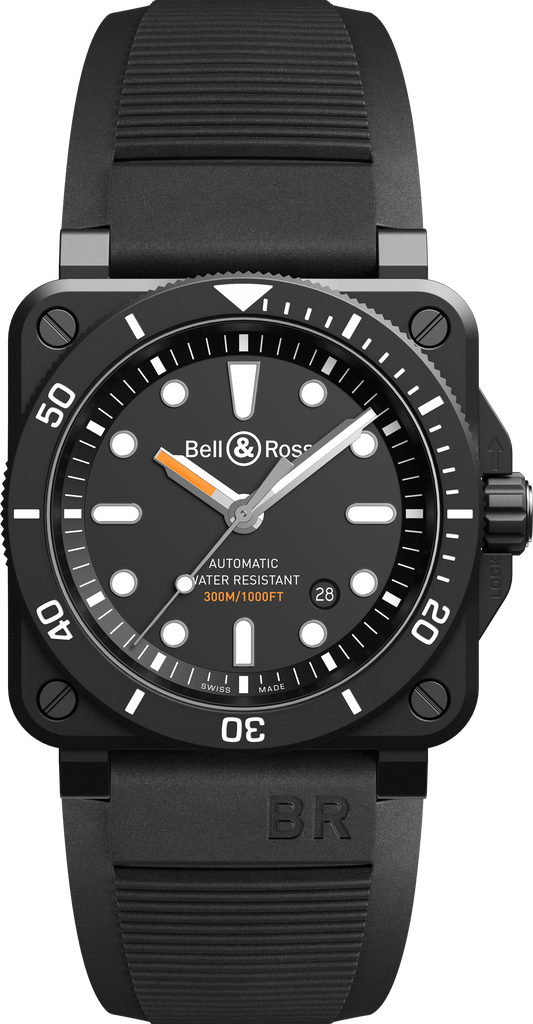 Montres BR 03-92 DIVER BLACK MATTE - BR0392-D-BL-CE/SRB - 42